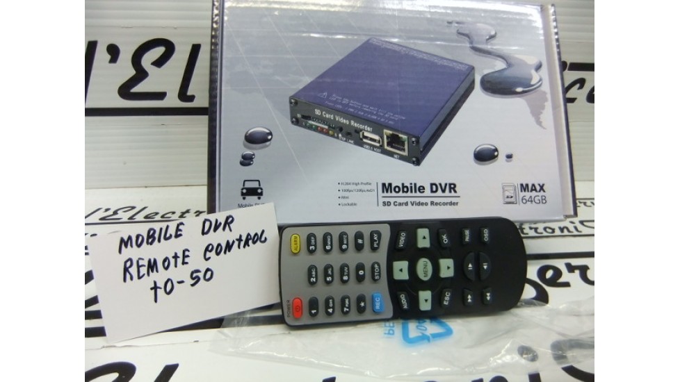 Remote control T0-50 mobile dvr recording system